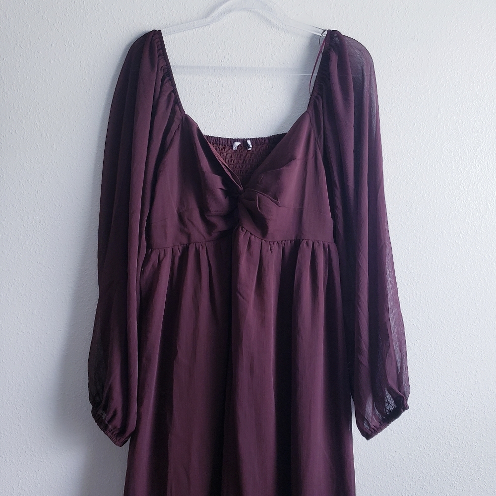 Baltic Born Dione Midi Dress Long Sleeve New Without Tags - Picture 3 of 8